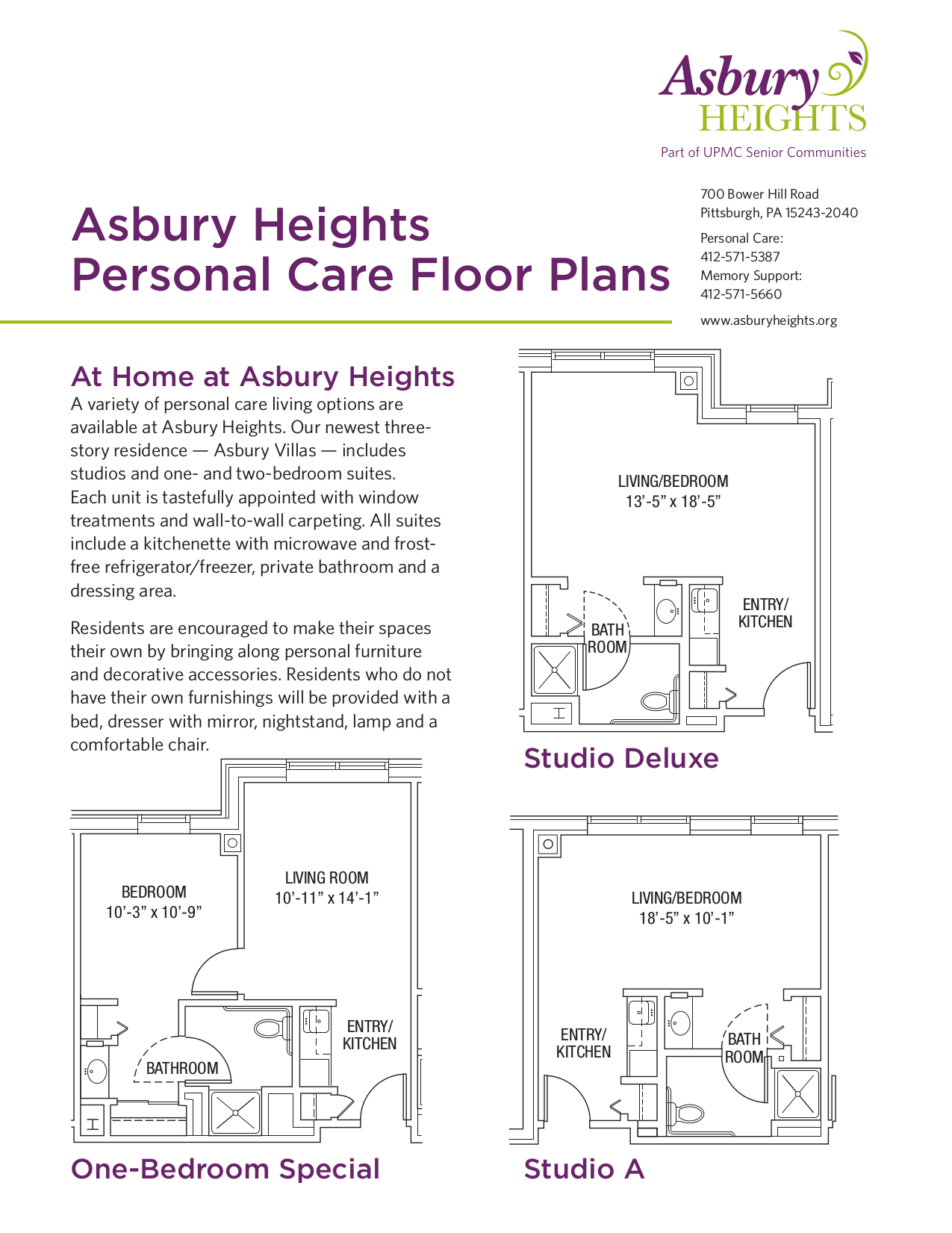 Asbury Heights Senior Living Community Assisted Living, Nursing Home